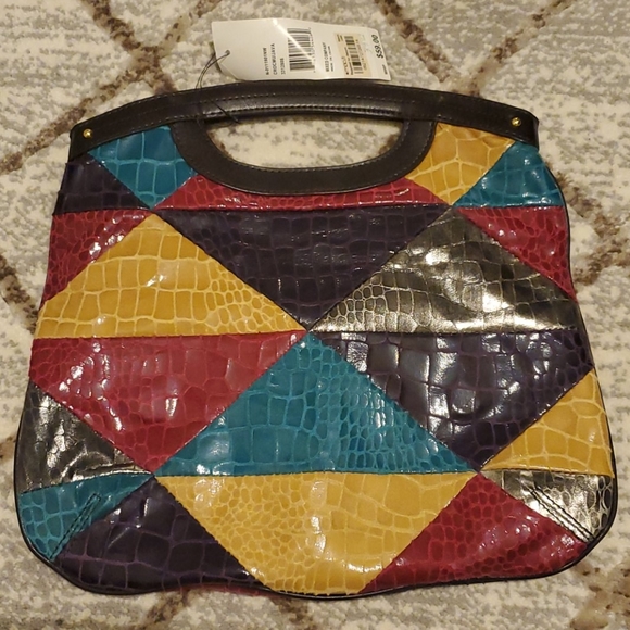 nine west patchwork purse